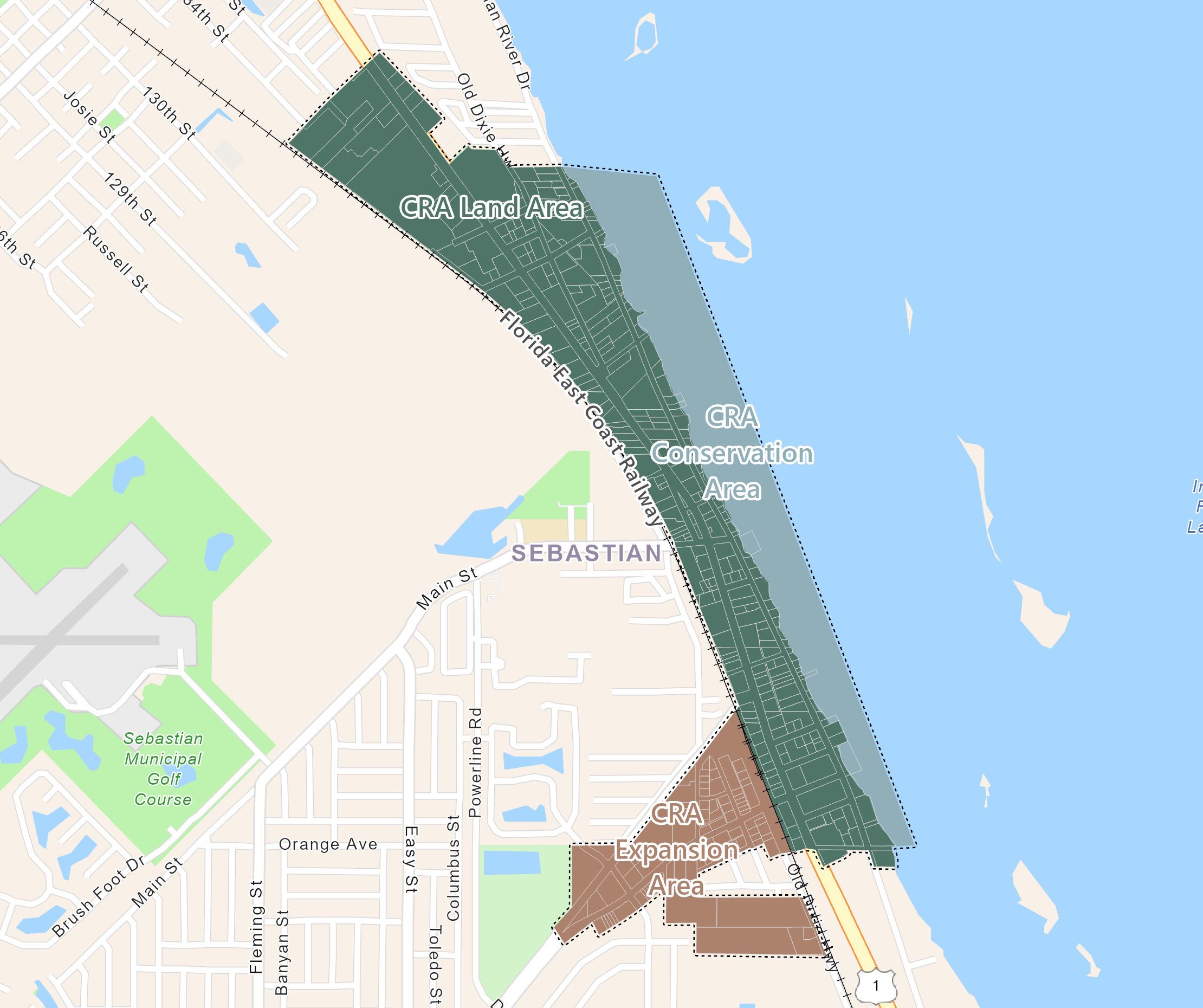 Map 1 - Sebastian CRA Map