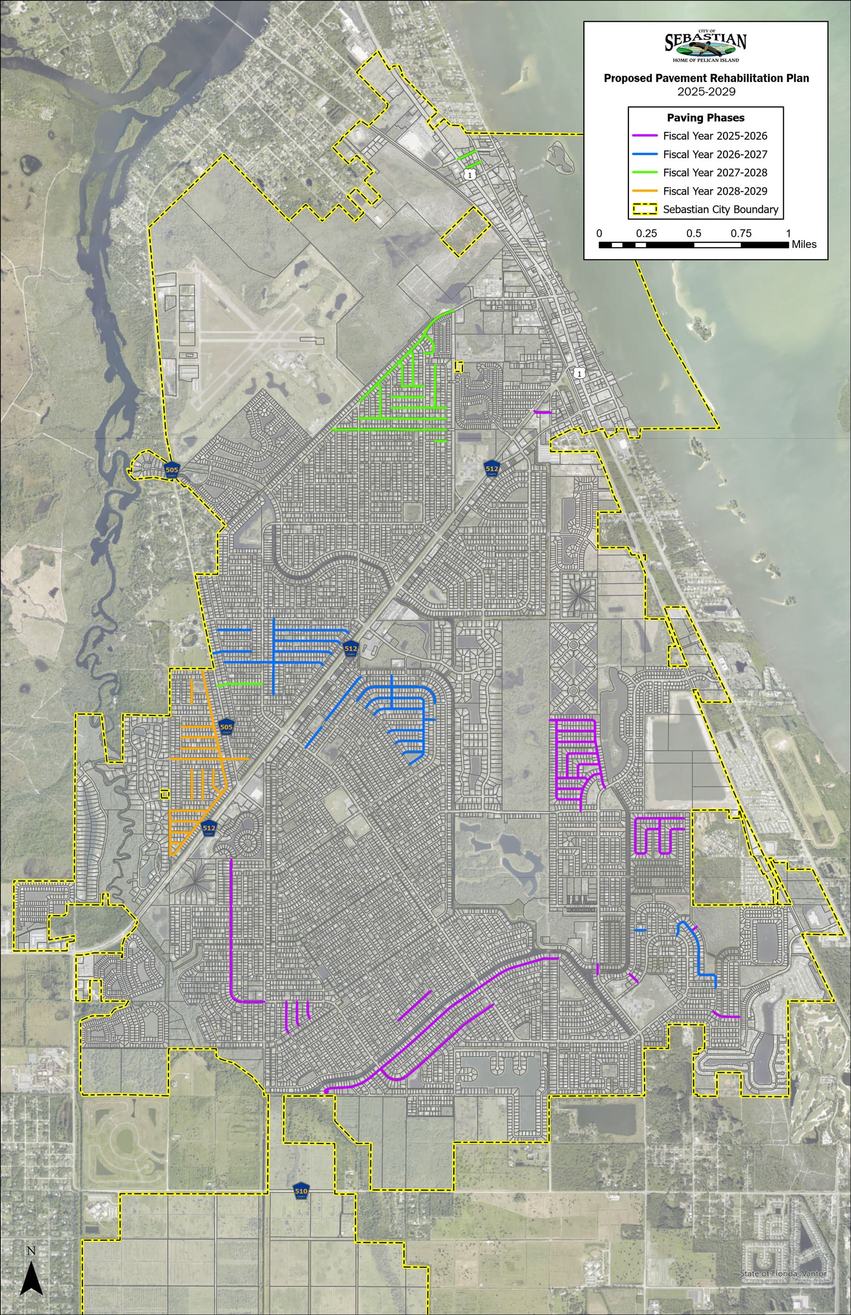 Proposed Pavement Rehabilitation Plan 2025-2029